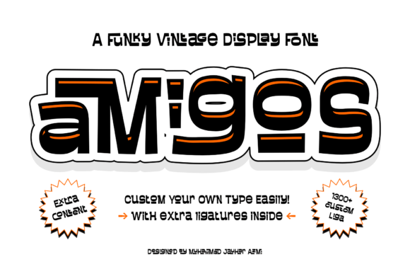 Amigos Liga: A Bold and Playful Font for Eye-Catching Campaigns