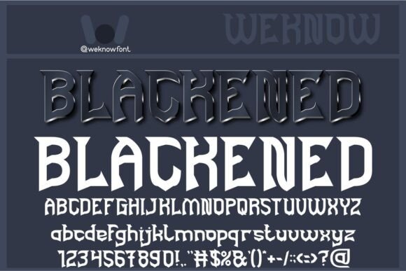 Blackened: A Bold Display Font for Modern Business Branding