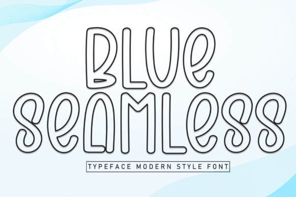 Blue Seamless: A Handwritten Font for Business Charm