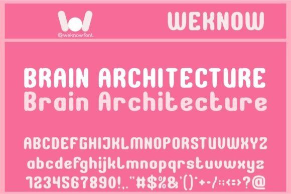 Brain Architecture: A Font for Bold and Creative Marketing