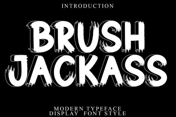 Bring Your Creations to Life with Brush Jackass Font