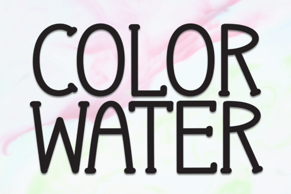 Bringing Warmth to Branding with Color Water Font