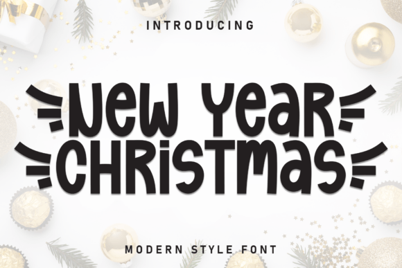 Charming New Year Christmas Font for Engaging Campaigns