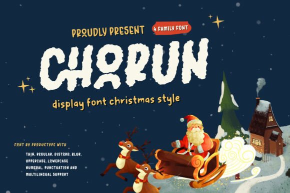 Chorun: The Perfect Display Font for Festive Branding