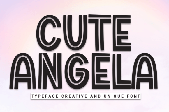 Cute Angela: A Charming Display Font for Editorial Design