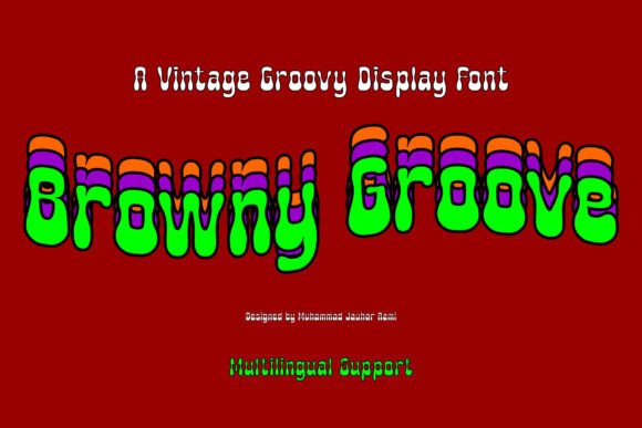 Discover Browny Groove: A Retro Font for Bold Web Designs