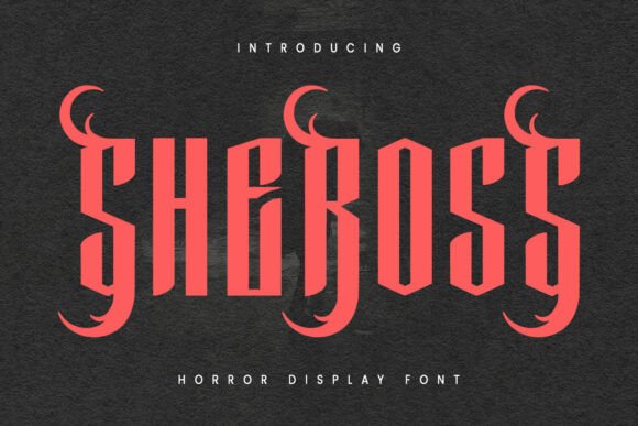 Enhance Your Brand with Sheross: A Spooky and Bold Font