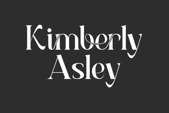 Enhance Your Brand with the Elegant Kimberly Asley Font