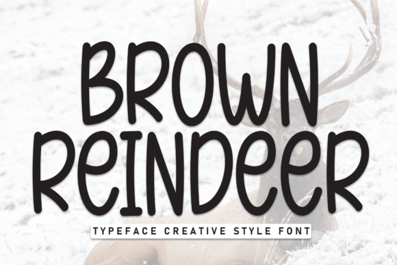 Enhance Your Editorial Design with Brown Reindeer Font