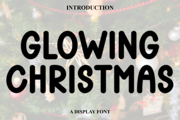 Festive and Bold: Glowing Christmas Font for Crafters