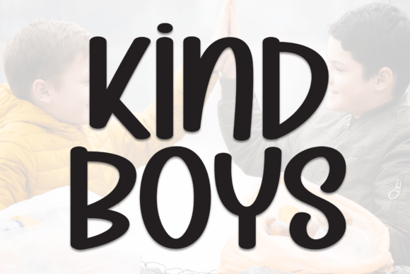 Kind Boys: A Whimsical Handwritten Display Font for Charming Brands