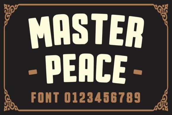 Master Peace: A Charming Vintage Font for Creative Makers