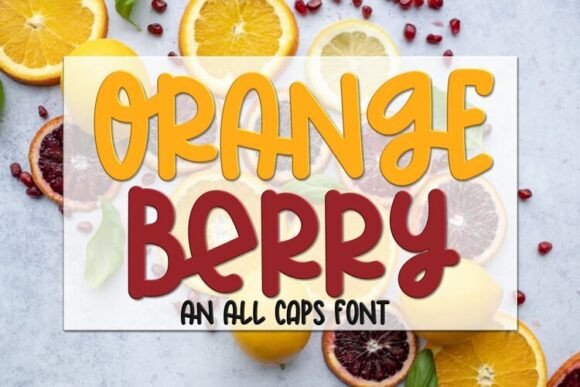 Orange Berry: A Playful Display Font for Engaging Web Design