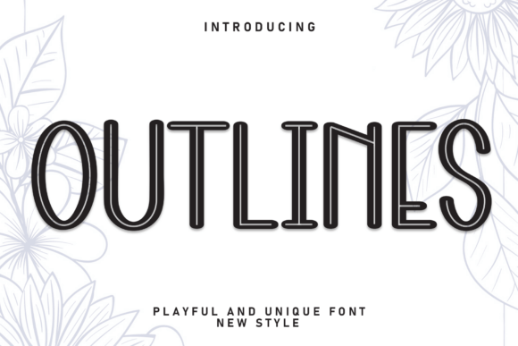 Outlines: A Bold Display Font for Eye-Catching Campaigns