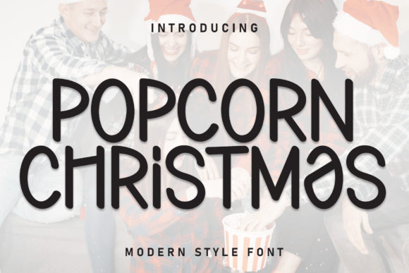 Popcorn Christmas: A Festive Display Font for Marketers