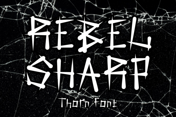 Rebel Sharp: A Bold Display Font for Edgy Branding