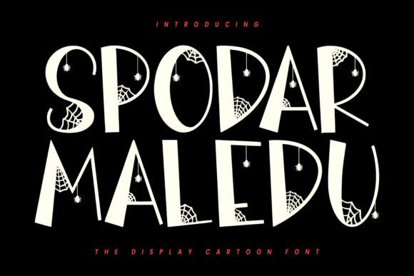 Spodar Maledu: A Spooky Display Font for Editorial Design