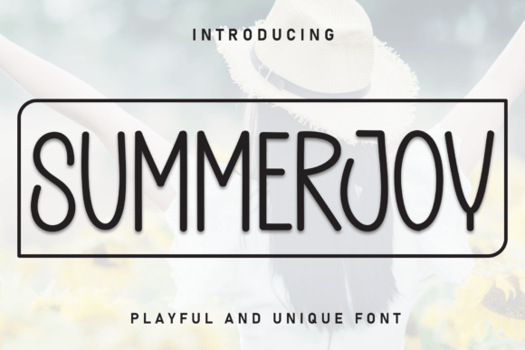 Summerjoy: A Handwritten Display Font for Crafters