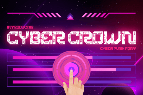 Transform Your Brand with Cyber Crown - A Futuristic Font