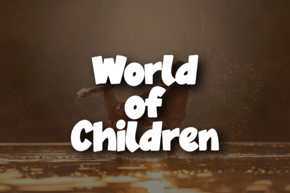 World of Children: A Versatile Font for Editorial Design